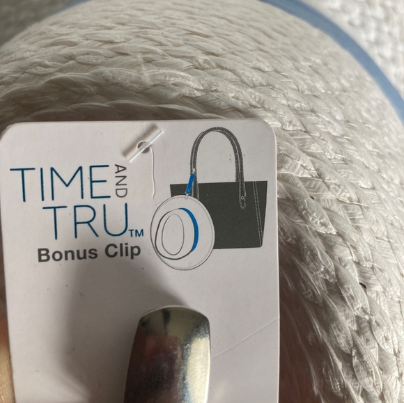 Time And Tru  Panama Hat Brim Wide Pleated Hatband & Clip - Set Of 3 - One Size - Picture 5 of 10